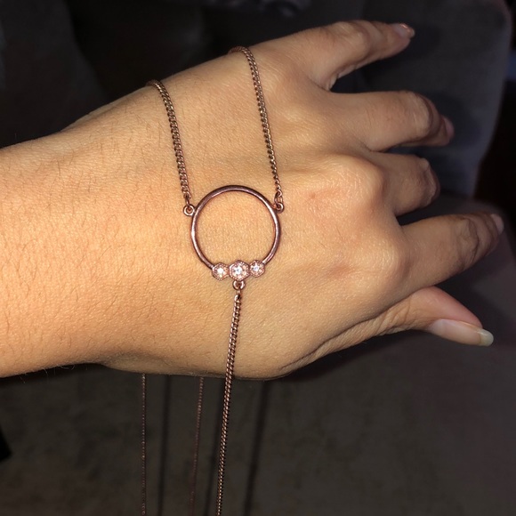 Luv AJ Rose Gold plated Full Bloom Lariat necklace - Picture 3 of 8